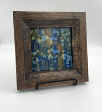 Load image into Gallery viewer, "Confetti" Stained Glass in Oak Frame