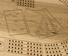 Load image into Gallery viewer, Birdseye Maple & Tornillo Cribbage Board & Set