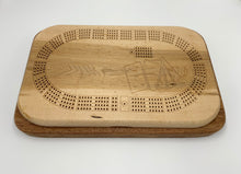 Load image into Gallery viewer, Birdseye Maple & Tornillo Cribbage Board & Set