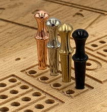 Load image into Gallery viewer, Birdseye Maple & Tornillo Cribbage Board & Set