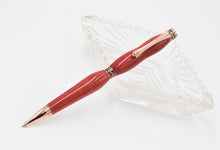 Load image into Gallery viewer, "Shelby" Pink Ivory & Rose Gold Twist Pen