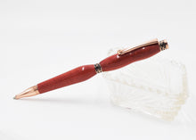Load image into Gallery viewer, "Shelby" Pink Ivory & Rose Gold Twist Pen