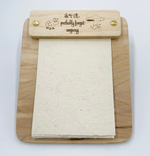 Load image into Gallery viewer, Rustic Birch Wood Notepad Holder