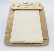 Load image into Gallery viewer, Rustic Birch Wood Notepad Holder