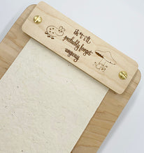 Load image into Gallery viewer, Rustic Birch Wood Notepad Holder