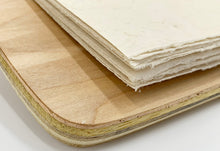 Load image into Gallery viewer, Rustic Birch Wood Notepad Holder