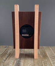 Load image into Gallery viewer, Cherry &amp; Walnut Mirror Easel Clock
