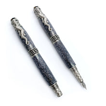 Load image into Gallery viewer, Silver Dragon Fountain Pen
