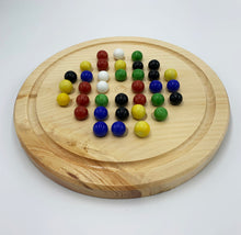 Load image into Gallery viewer, Wooden Marble Solitaire Board Game