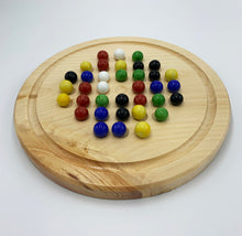 Load image into Gallery viewer, Wooden Marble Solitaire Board Game