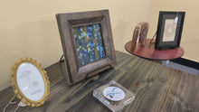 Load and play video in Gallery viewer, &quot;Confetti&quot; Stained Glass in Oak Frame
