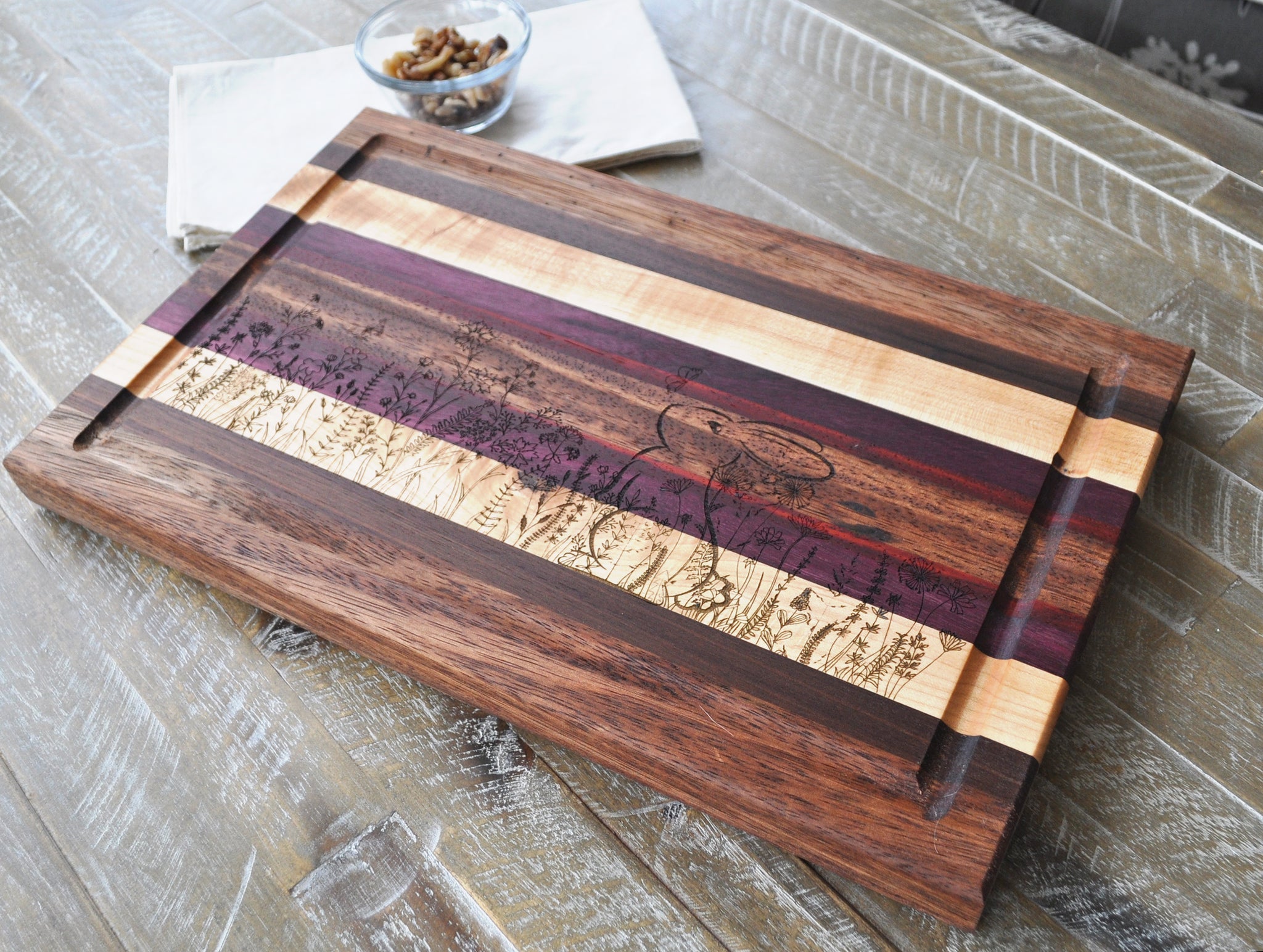 Exotic Hardwood Cutting Board with Bocote sale Wood