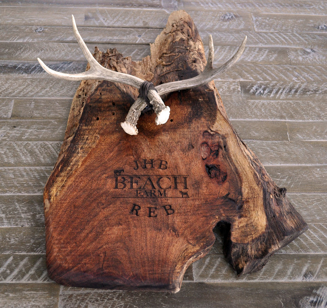 Antler Plaque & Hat Rack