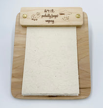Load image into Gallery viewer, Rustic Birch Wood Notepad Holder
