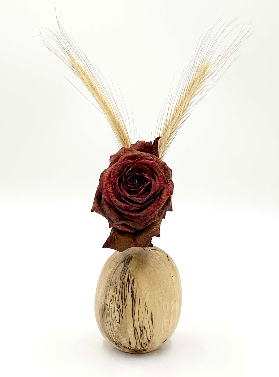 Spalted Tamarind Dried Flower & Twig Vase